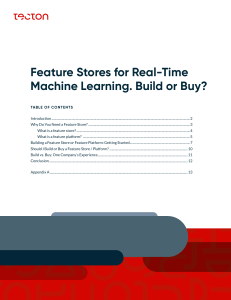 Feature Stores for Real-Time ML: Build or Buy?