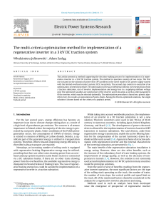 Multi-Criteria Optimization for Regenerative Inverter in 3 kV DC Traction