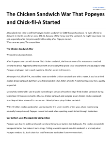 Chicken Sandwich War: Monopolistic Competition Explained