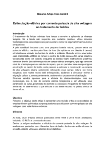Estimula&ccedil;&atilde;o el&eacute;trica por corrente pulsada de alta voltagem no tratamento de feridas