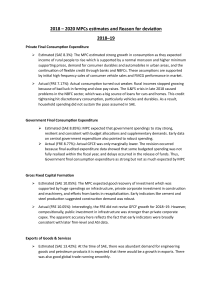 MPC Estimates vs Actual GDP 2018-20: Economic Analysis