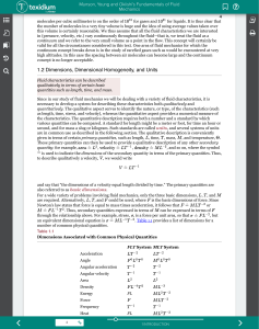 Fluid Mechanics: Continuum Concept & Dimensions