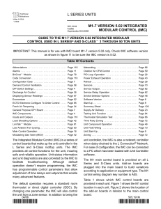 M1-7 IMC Control Manual for L Series Units