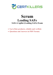 SAFe 6 Agilist Exam Questions and Answers