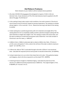 Old Midterm Problems Engineering