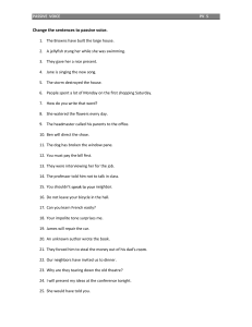 Passive Voice Worksheet PV 5