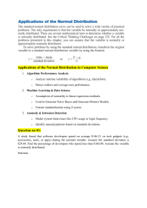 Applications of Normal Distribution in Computer Science