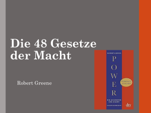 Die 48 Gesetze der Macht - Robert Greene