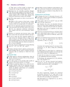 Materials Science: Atomic Structure & Bonding