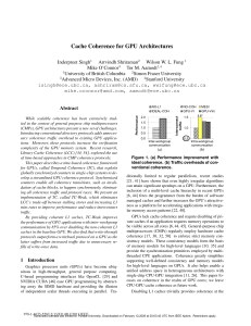 Cache Coherence for GPU Architectures: A Temporal Coherence Framework