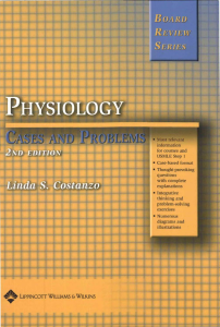 Physiology Cases and Problems Textbook