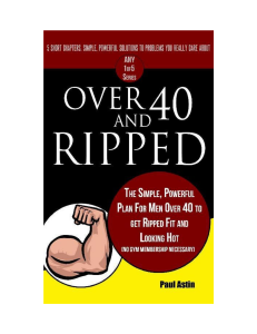 Over 40 and Ripped: Fitness Plan for Men
