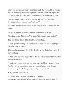 The Fox and the Crow Fable: Moral Lesson for Kids