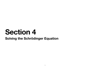 Quantum Mechanics: Solving Schr&ouml;dinger Equation