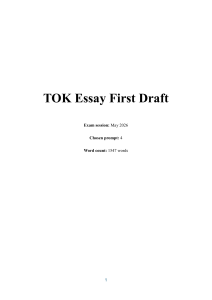 TOK Essay Draft: Context in Knowledge Acquisition