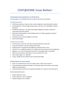 CENT@HOME Sınav Rehberi - Hazırlık ve Kurallar