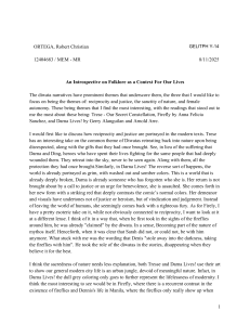 Folklore as Context for Life: Philippine Cultural Analysis