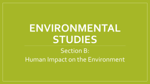 Environmental Studies Textbook: Human Impact
