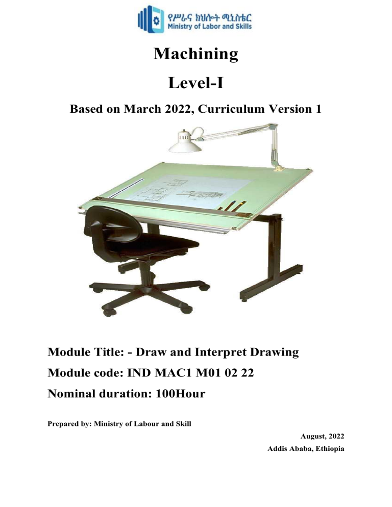 Machining Level-I: Draw and Interpret Drawing Module