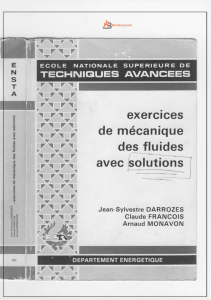 Exerc&iacute;cios de Mec&acirc;nica dos Fluidos com Solu&ccedil;&otilde;es - ENSTA
