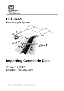HEC-RAS Importing Geometric Data Manual
