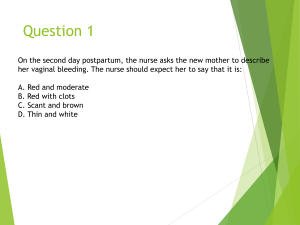 Postpartum Care Quiz: Nursing Questions