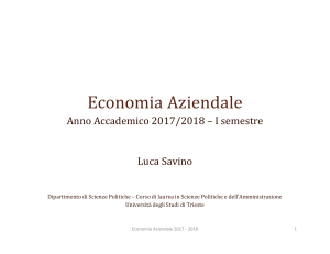 Appunti Economia Aziendale Corso Universit&agrave; Trieste 2017/2018