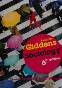 Sociology 6th Edition by Anthony Giddens & Philip Sutton