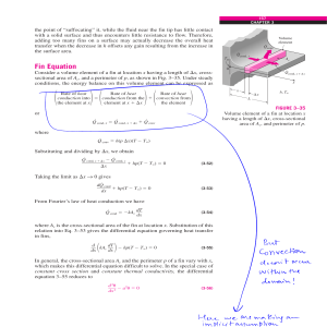 Heat Transfer: Fin Equation Derivation
