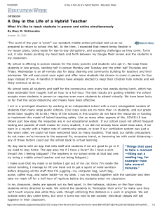 A Day in the Life of a Hybrid Teacher