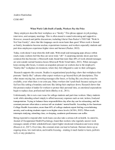 Workplace Family: The Hidden Cost of Blurred Boundaries