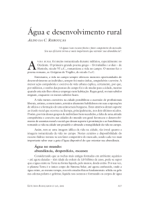 &Aacute;gua e desenvolvimento rural: gest&atilde;o de recursos h&iacute;dricos no Brasil