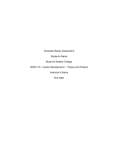 SOSC115 Graduate Ready Assessment Worksheet