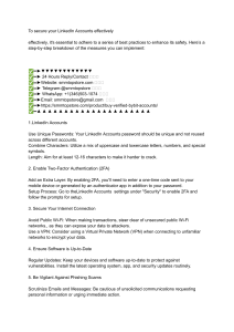 LinkedIn Account Security Guide
