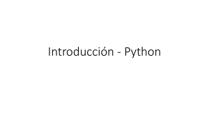Introducci&oacute;n a Python: Gu&iacute;a para Principiantes
