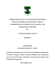Thermo-Mechanical Investigation of Paraffin Wax PCMs