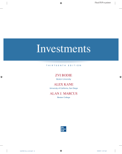 Investments 13th Edition Textbook by Bodie, Kane, Marcus
