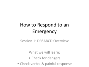 Emergency Response Training: DRSABCD Overview