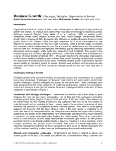 Business Growth: Challenges, Principles, Opportunities & Process