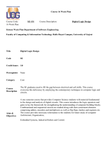 Digital Logic Design Course Syllabus SE-151