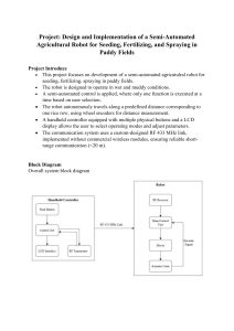 Semi-Automated Agricultural Robot Project Report