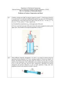Mechanics of Deformable Bodies Problems: Tension, Compression, Shear