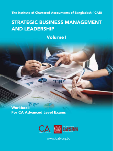 ICAB Strategic Business Management & Leadership Workbook