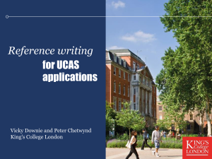 Reference Writing for UCAS Applications Guide