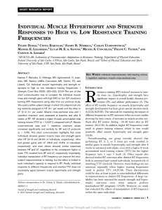 Individual Muscle Hypertrophy & Strength Responses to High vs. Low Resistance Training Frequencies