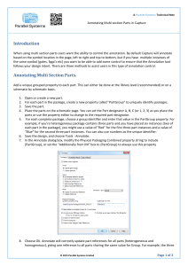 Annotating Multi-Section Parts in Capture: Technical Guide
