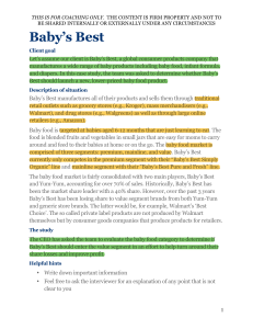 Baby Food Market Entry Case Study