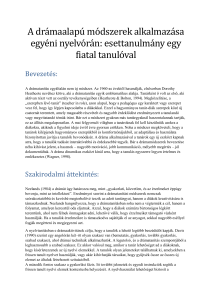 M&eacute;thodes bas&eacute;es sur le drame dans les cours de langue individuels : &Eacute;tude de cas