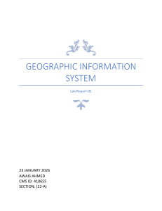 GIS Lab Report: Applications & Satellite Sensors