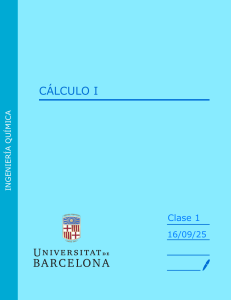 C&aacute;lculo I - Intervalos y Funciones